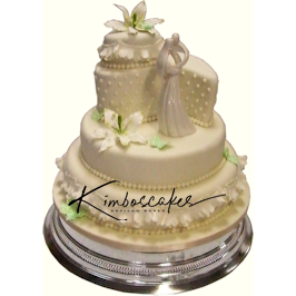 Mint Teardrop Wedding Cake