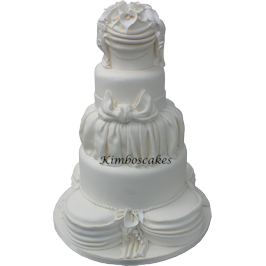 Calla Lily Tower Multi tier wedding cake Derby