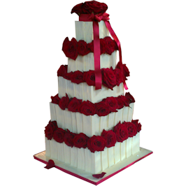 Chocolate Panel Belgian Chocolate Wedding Cake London