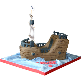 Pirate Ship 3D Cake