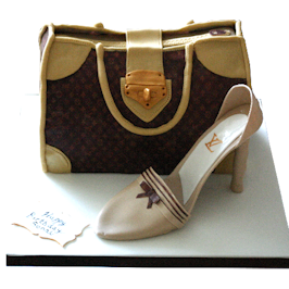 Vuitton bag shoe novelty cake london